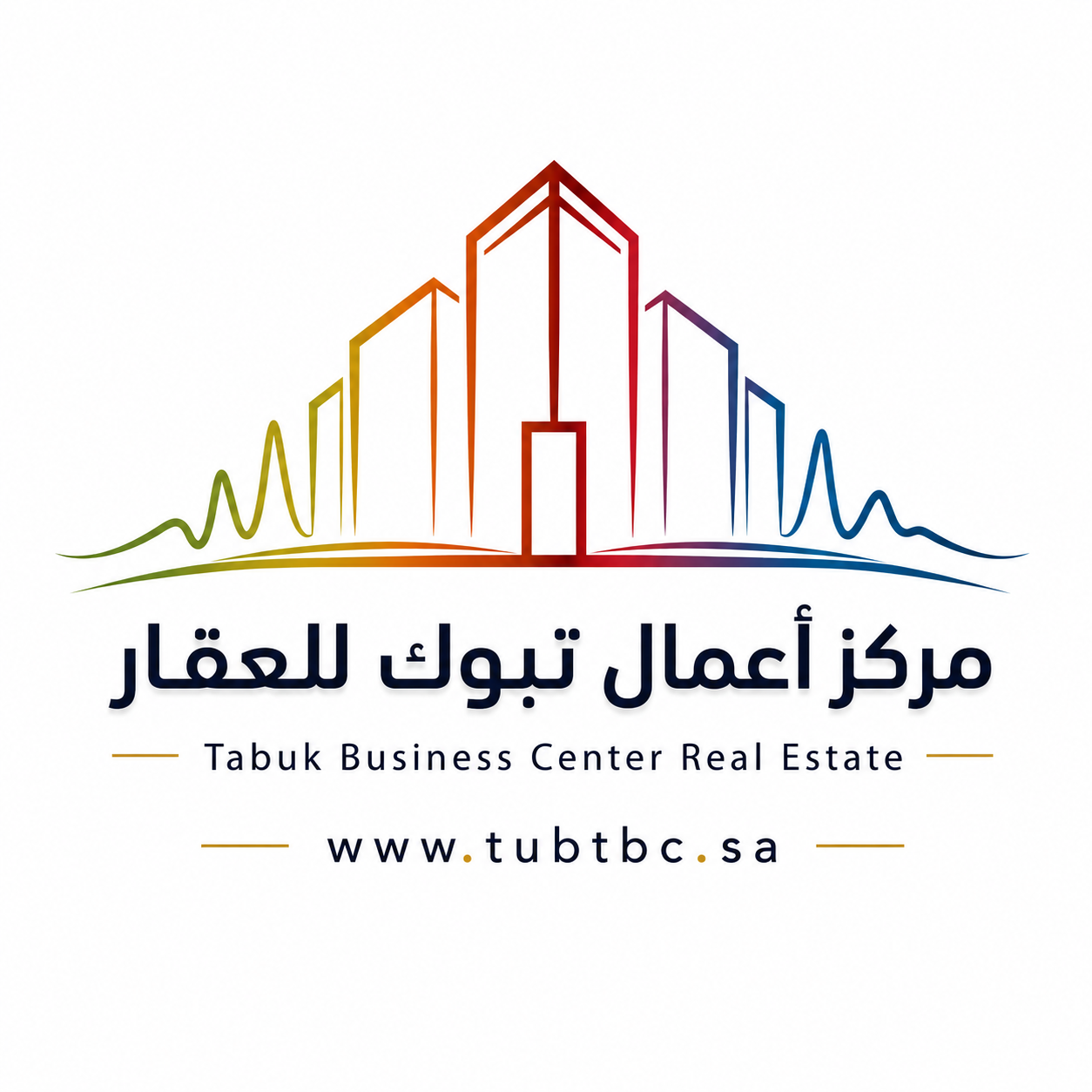 شعار مركز أعمال تبوك للعقار